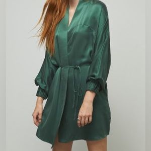 Lunya washable silk robe & washable silk set (shorts only)